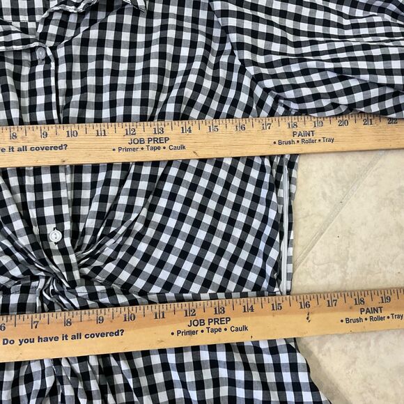 Sequin Hearts Rodeo Western Dress Jr. Size 13 Boho Front twist button gingham - Picture 7 of 12